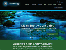 Tablet Screenshot of cleanenergyconsulting.ca